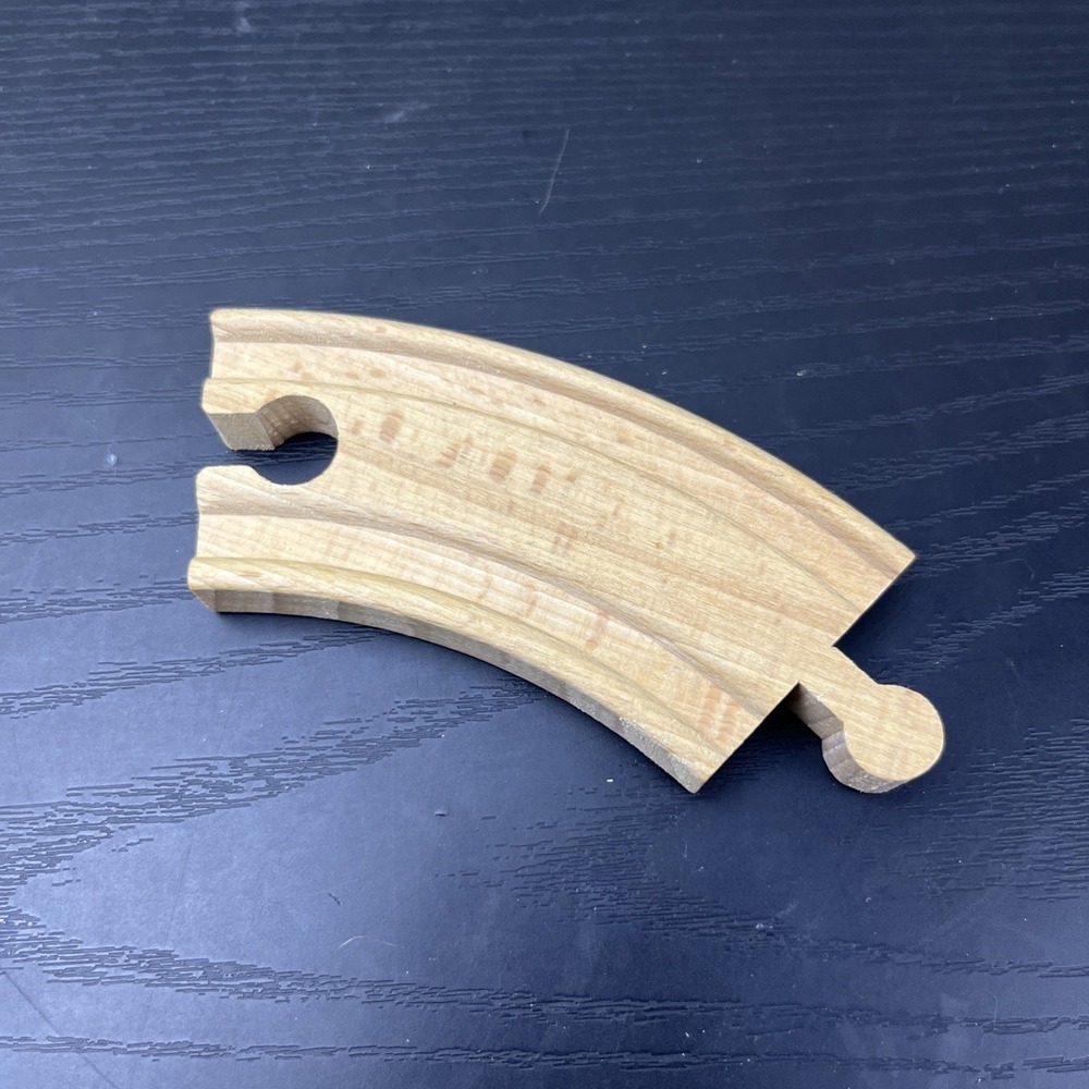 Wooden Train Track Curved 4" Replacement Piece Wood Railway Toy Used